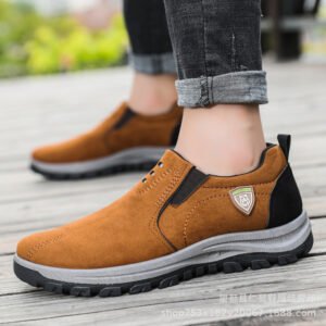 Men Running Shoes Leather Shoes