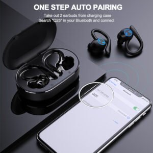 Ear-Mounted Noise-Cancelling Wireless Bluetooth Headset