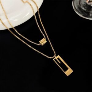 Necklace Premium Double layer Sweater Chain
