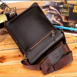 VICUNA POLO Famous Brand Leather Men Bag Casual Business Leather Messenger Bag Vintage Men’s Crossbody Bag