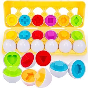 12pcs Baby Montessori Learning Education Math Toy Smart Eggs Puzzle