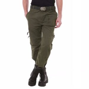 Airborne Jeans Casual Plus Size Cotton Breathable Multi Pocket Cargo Pants