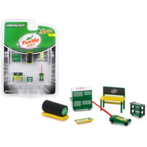 “Turtle Wax” 6 piece Shop Tools Set “Shop Tool Accessories” Series 1 1/64 by Greenlight