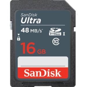 SanDisk Ultra 16 GB Class 10/UHS-I SDHC – 1 Pack