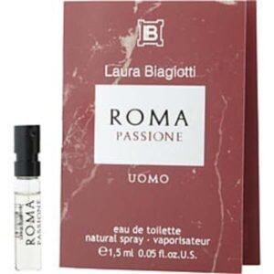 Laura Biagiotti Roma Passione Uomo By Laura Biagiotti Edt Spray 0.05 Oz Vial For Men