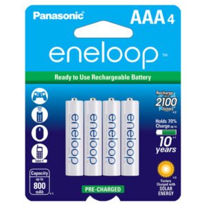 Panasonic Eneloop “AAA” Rechargable Batteries (4-Pack)