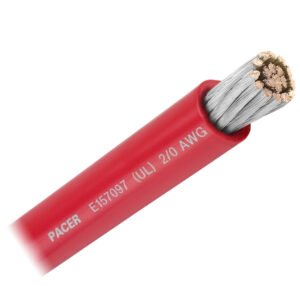 Pacer Red 2/0 AWG Battery Cable – Sold By The Foot