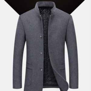 Men’s Fashion Casual Woolen Coat