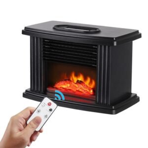 Electric Fireplace Heater 1000W With Remote Control